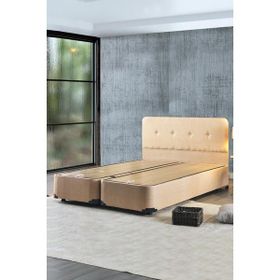 Luna Baza ve Başlık Seti - 150x200 cm Çift Kişilik Kumaş Baza Seti