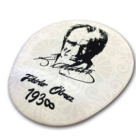 Lunatic LN-1938 Fikirler Ölmez Atatürk Desenli Ergonomik Suya Dayanıklı Bileklikli Mouse Pad