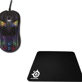 Lunatic Sparrow 6400 DPI Rgb Siyah Oyuncu Mouse ve SteelSeries 40x30 Mouse Pad