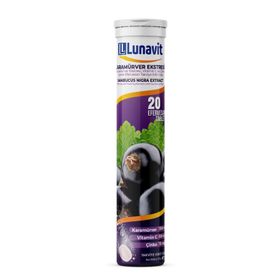 Lunavit Karamürver Vitamin C Çinko 20 Efervesan Tablet