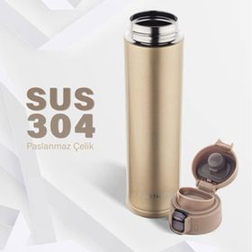 Lunetherm LNT7296 Sızdırmaz Kilitli Vakumlu Çıft Katmanlı Travel Mug Çelik Termos
