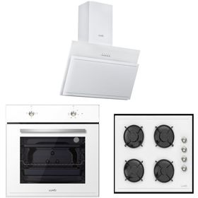 Luno L335W01+L 3462W+F6501W02 Beyaz 3'lü Ankastre Set