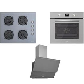 Luno Trio F6502S01 - L335S01 - L D34 S03620 Gri Ankastre Set