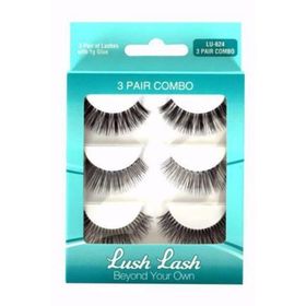 Lush Lash 3 Pair Combo 3 LU-624 Çift Takma Kirpik