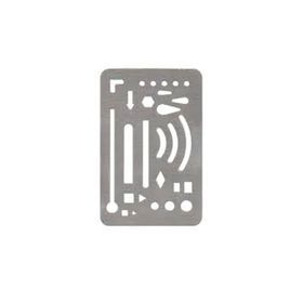 Lutart 190933 N:St-5 85x55 mm Metal Silgi Şablonu