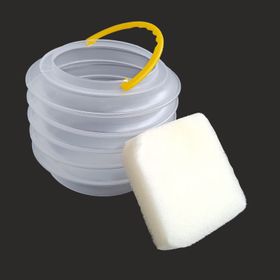 Lutart Süngerli 15 cm Plastik Fırça Temizleme Kabı
