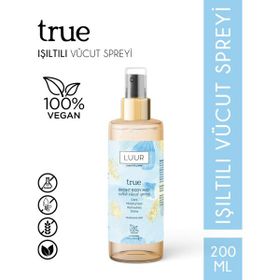 Luur Cosmetics More True Işıltılı 200 ml Vücut Spreyi