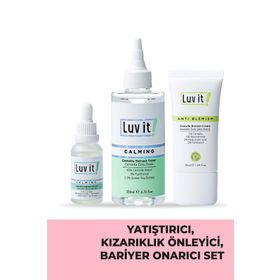 Luv It Centella Özlü Leke Hassasiyet ve Kızarıklık Karşıtı 3’lü Cilt Bakım Seti