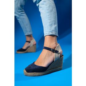 LuviShoes Sinta Kot Mavi Kadın Sandalet