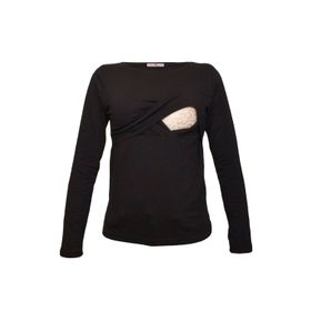 LuvmaBelly 2701-2708 Pamuklu Uzun Kollu Lohusa Emzirme T-Shirt