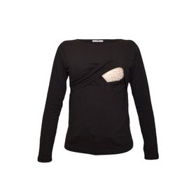 LuvmaBelly 2701-2708 Pamuklu Uzun Kollu Lohusa Emzirme T-Shirt