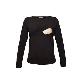 LuvmaBelly 2701-2708 Pamuklu Uzun Kollu Lohusa Emzirme T-Shirt