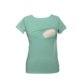 LuvmaBelly Maternity 2501-2516 Pamuklu Siyah Hamile T-Shirt