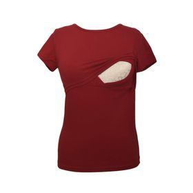 LuvmaBelly Maternity 2501-2516 Pamuklu Siyah Hamile T-Shirt