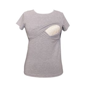 LuvmaBelly Maternity 2501-2516 Pamuklu Siyah Hamile T-Shirt