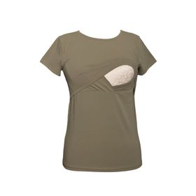 LuvmaBelly Maternity 2501-2516 Pamuklu Siyah Hamile T-Shirt
