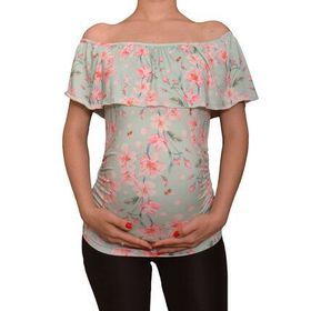 LuvmaBelly Maternity 2514 Kayık Yaka Hamile Bluzu
