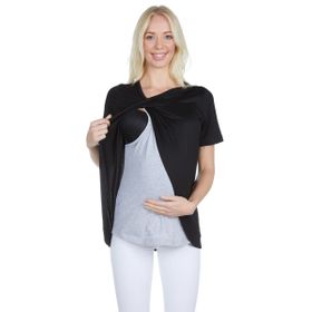 LuvmaBelly Maternity 3502 Pamuklu Lohusa Emzirme Bluz