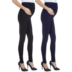 LuvmaBelly MYRA8001-8009 Siyah Lacivert Hamile Tayt Seti