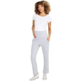 LuvmaBelly MYRA8600 Gri Örme Hamile Eşofman Altı
