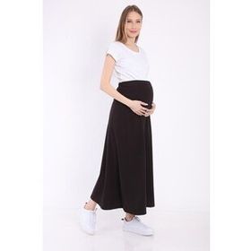 LuvmaBelly MYRA9030 Beli Ayarlanabilir Siyah Hamile Etek