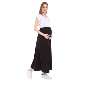 LuvmaBelly MYRA9030 Beli Ayarlanabilir Siyah Hamile Etek