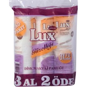 Lüx 3x70 Adet Disk Makyaj Pamuğu