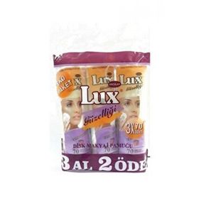 Lüx 3x70 Adet Disk Makyaj Pamuğu