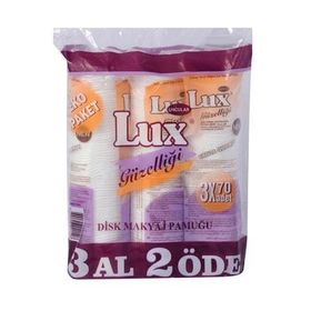 Lüx 3x70 Adet Disk Makyaj Pamuğu