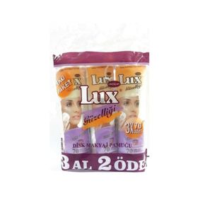 Lüx 3x70 Adet Disk Makyaj Pamuğu