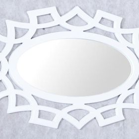 Lüx Beyaz Çerçeveli Ayna