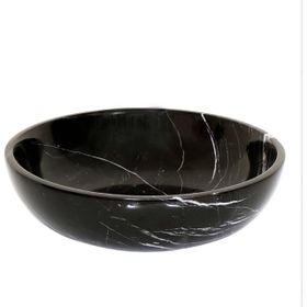 Lux Marble P000054992 Flod Siyah Mermer Kase