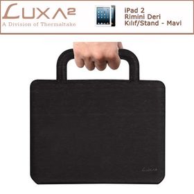 Luxa2 LHA0045-A Rimini iPad 2/3 Mavi Stand Deri Kılıf