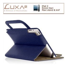 Luxa2 LHA0045-A Rimini iPad 2/3 Mavi Stand Deri Kılıf