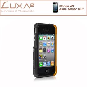 Luxa2 LHA0074 iPhone Alum Armor Aluminyum Siyah Altın Kılıf