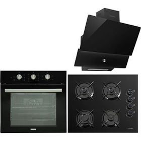 Luxell A6-SF2 MT - OC88 - DA88 Siyah 3'lü Ankastre Set