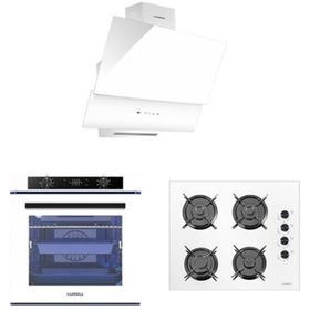 Luxell A68 SGF3 - OC88 - DA6-835 88 lt Platinum Beyaz 3'lü Ankastre Set