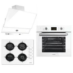 Luxell B66-SF2 DDT - LX-40TAHDF - DA-830 Beyaz Ankastre Set