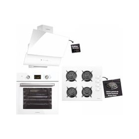 Luxell Ddt 15 Prg LX15PRGBYZ Dijital Opall Beyaz Ankastre Set