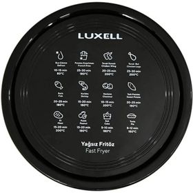 Luxell FC5638 Fast Fryer 7.5 lt Fastcook Colour Series XL Black Rose Airfryer