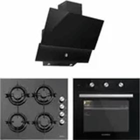 Luxell Kristal A6-SF2 - LX-40TAHDF - DA6-830 Siyah Ankastre Set