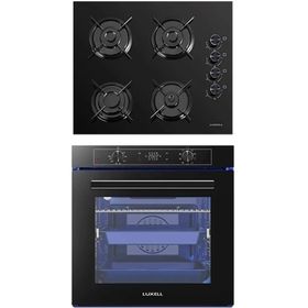 Luxell Platinum A68-SGF3 - OC88 Siyah 2'li Ankastre Set