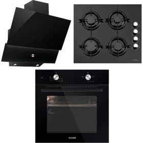 Luxell Silver Siyah Ankastre Set