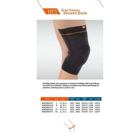Luxor 103 Örgü Patella Destekli Dizlik