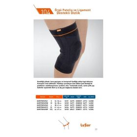 Luxor 104 Small Örgü Patella Ligament Destekli Dizlik