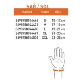 Luxor 509 XL El Bilek Ateli Bandajı Sağ ve Sol