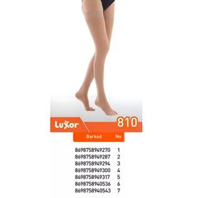 Luxor 810 No:2-S Dizüstü Burnu Açık Orta Basınç Varis Çorabı