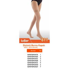 Luxor 811 Ten Rengi Clas 2 No:4 Orta Basınç Dizüstü Varis Çorabı