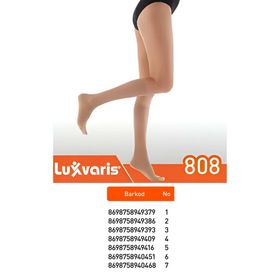 Luxor Dizaltı Burnu Açık Orta Basınç 808 NO:7-3XL Varis Çorabı