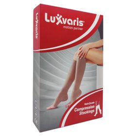 Luxor Luxvaris 808 No:7 Diz Altı Burnu Açık Orta Basınç Ten Rengi Varis Çorabı